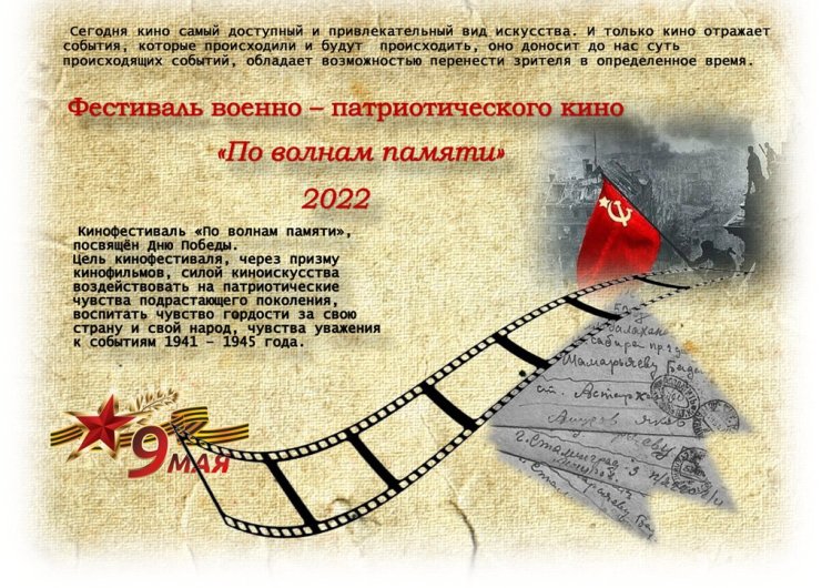 Фестиваль военно- патриотического кино "По волнам памяти"