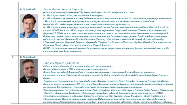 Советский экран август