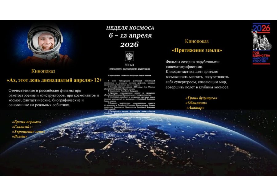 Неделя космоса 6-12 апреля